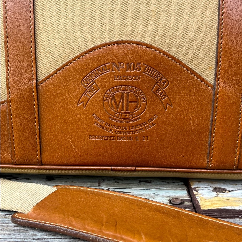 Vintage Ghurka No 105 Madison Canvas Leather Briefcase Messenger USA Rare - Picture 7 of 17